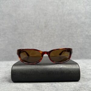 Smith Optics Tortoise Shell Oval Y2k Sunglasses Brown Tinted Lens Silver Logo